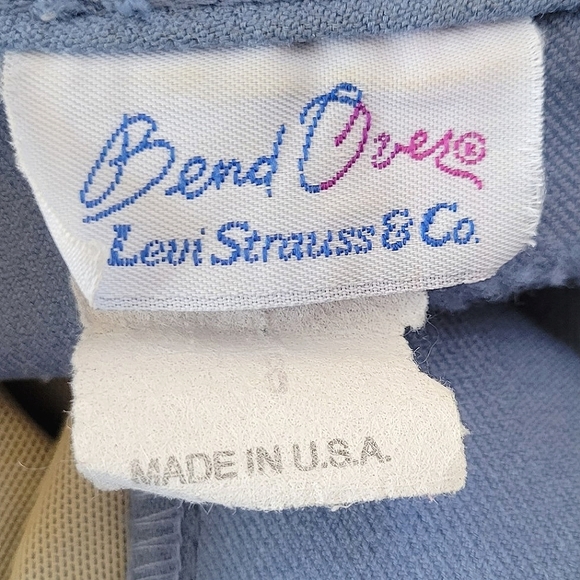 Vintage Levi's Bend Over Suit Light Blue 70s 80s Blazer High Rise Pants 8 10 - Picture 9 of 9